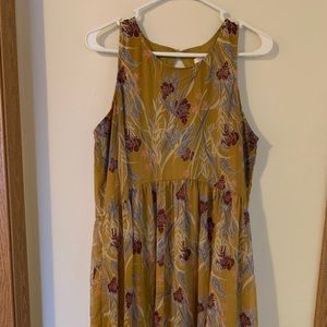 Cute little dress! Keyhole button closure in back.